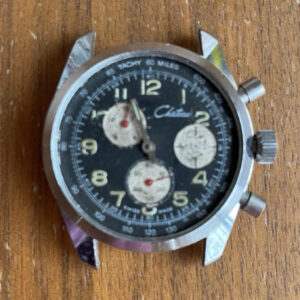 Vintage Chateau Mechanical Swiss Men’s Chronograph Watch For Parts Or Repair