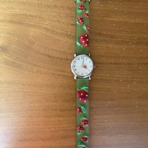 Strawberry Watch Strawberries Watch Green Band For Kid's
