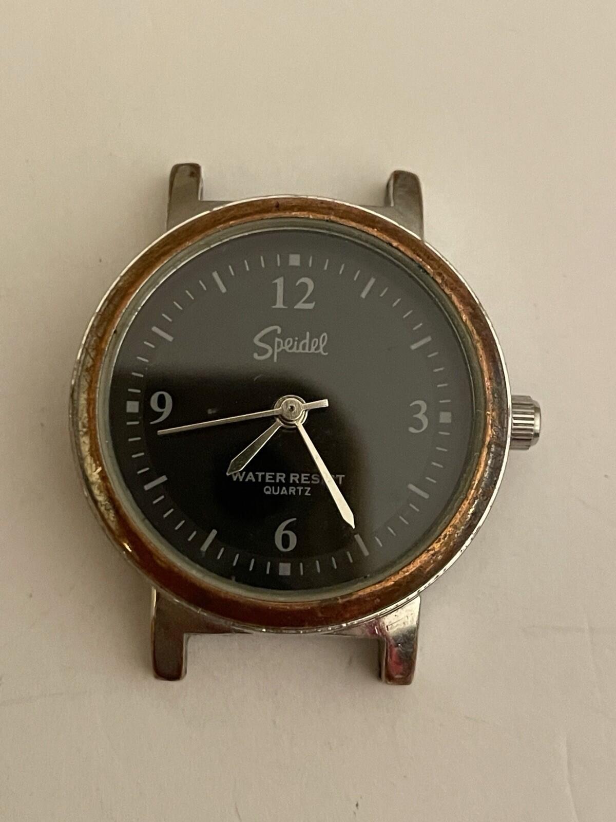 Speidel Watch Black Dial Watch No Band