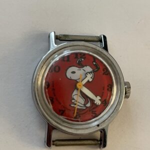 Snoopy Watch Vintage Watch No Band For Parts Or Repair Only AS IS Damaged