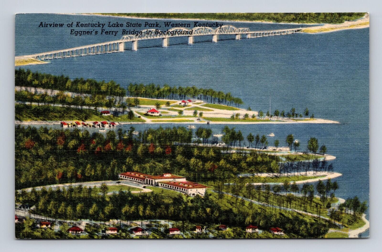Airview Of Kentucky Lake State Park Western Kentucky Postcard