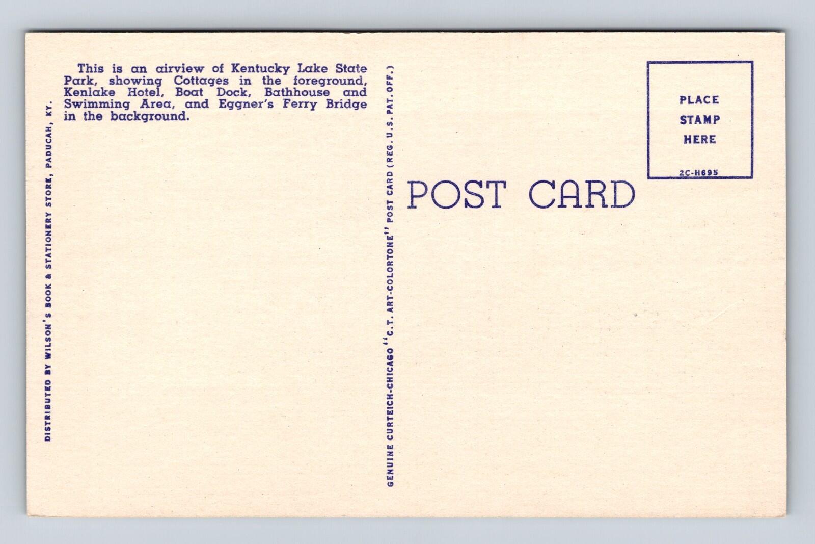 Airview Of Kentucky Lake State Park Western Kentucky Postcard - Image 2