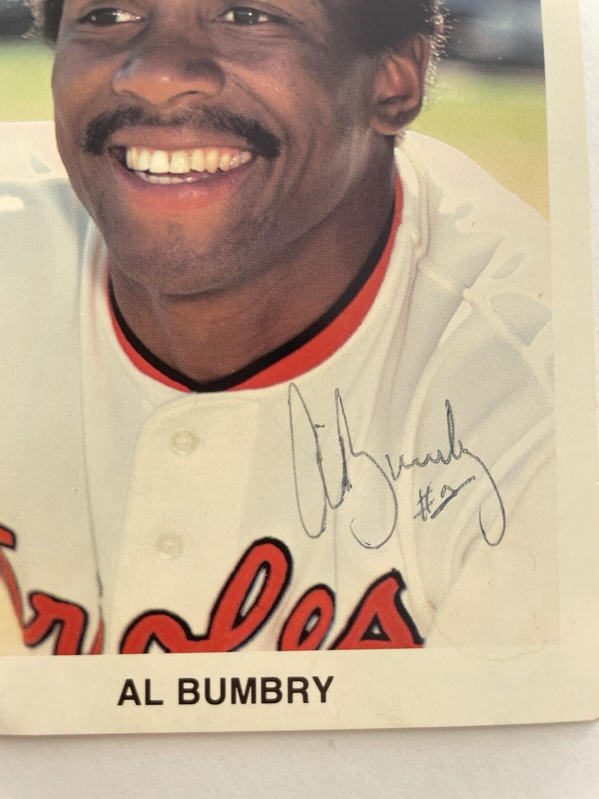 Al Bumbry Signed Postcard Auto MLB Baseball Player - Image 2