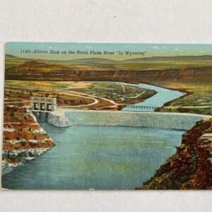 Alcova Dam On The North Platte River In Wyoming Postcard