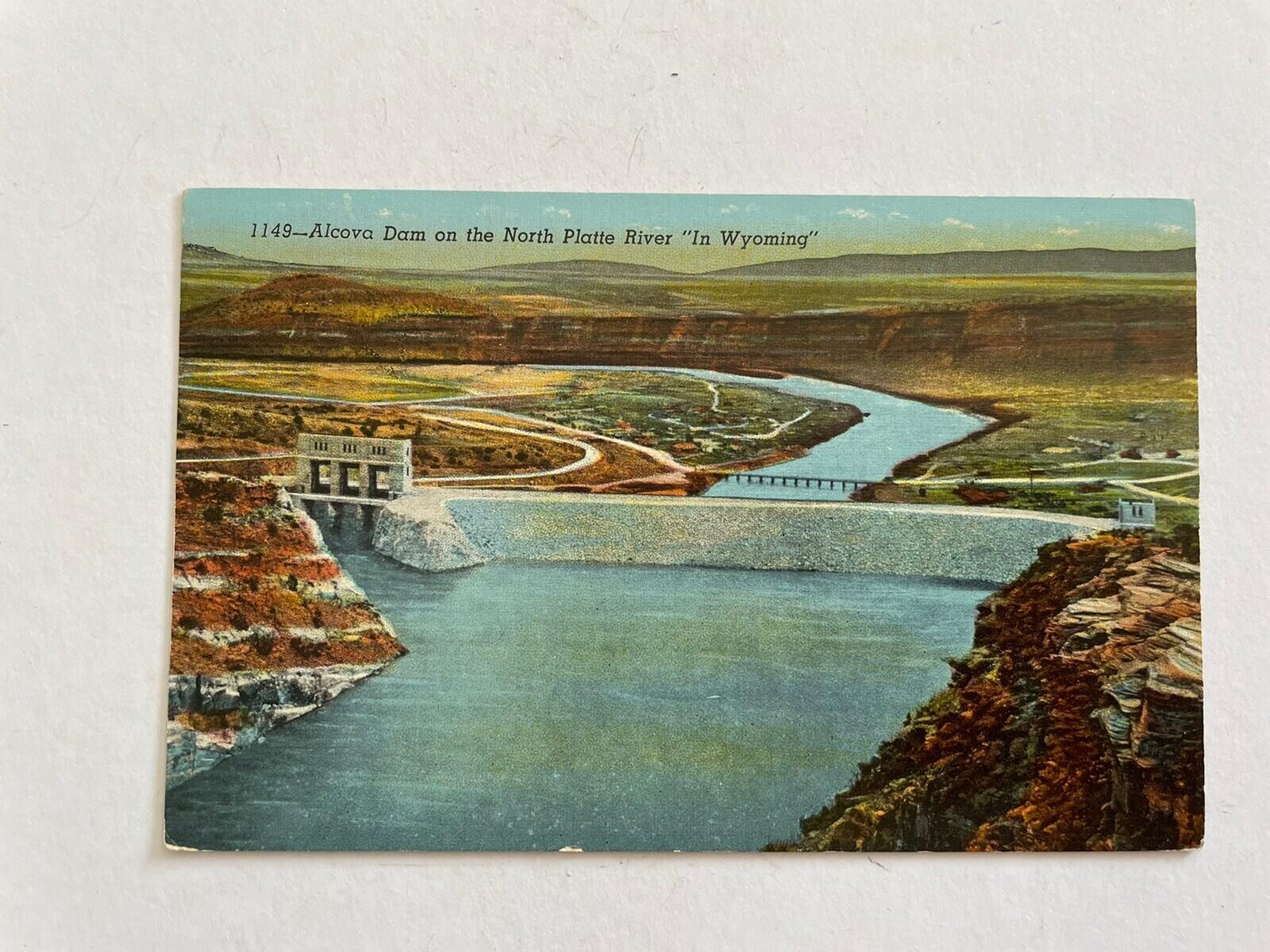 Alcova Dam On The North Platte River In Wyoming Postcard
