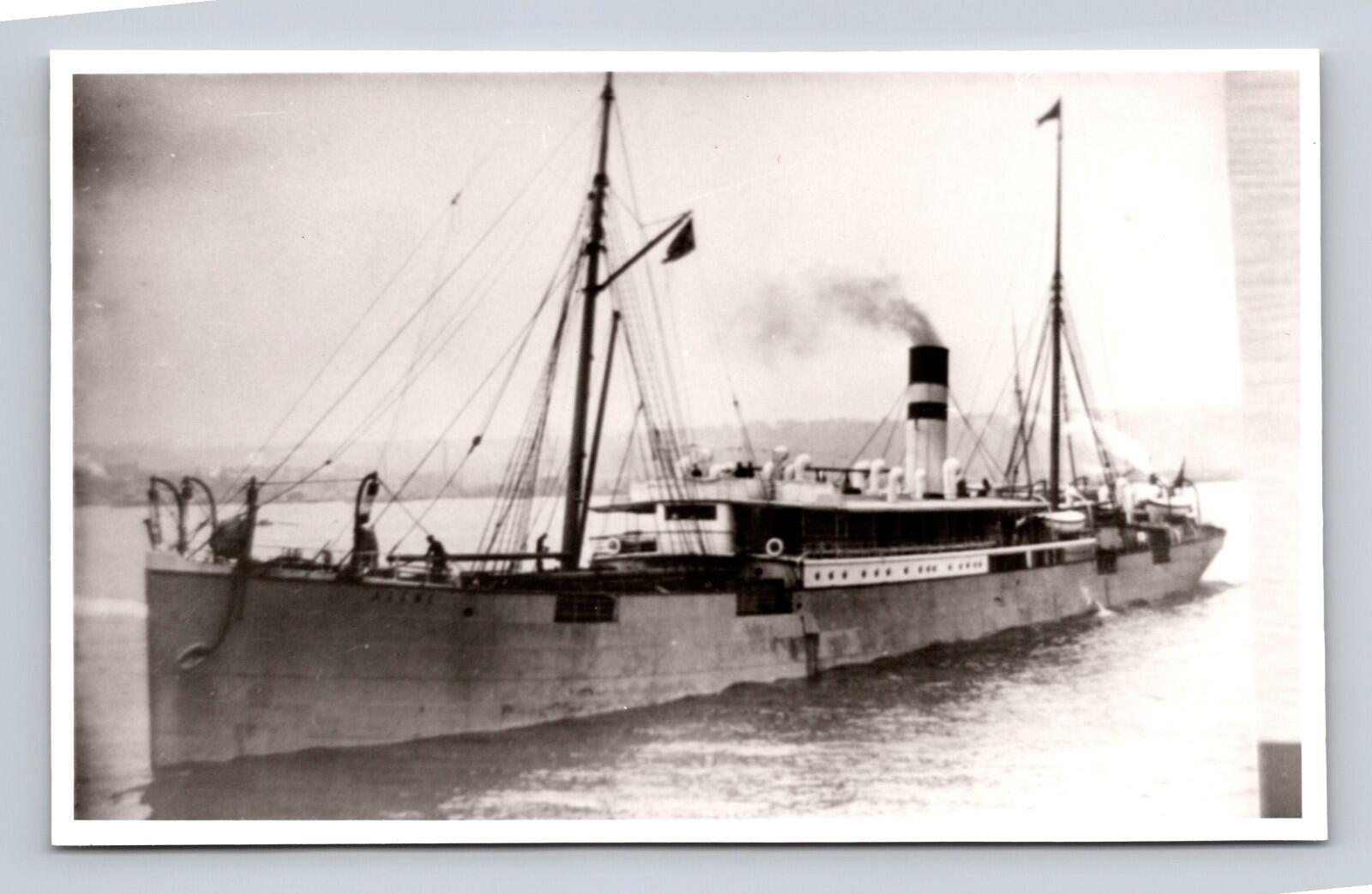 Alene Ship Boat Postcard RPPC Military Ship