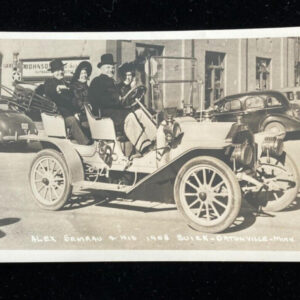 Alex Semrau & His 1908 Buick Minnesota With Friends RPPC Postcard