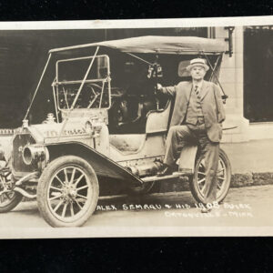 Alex Semrau & His 1908 Buick Ortonville Minnesota RPPC Postcard