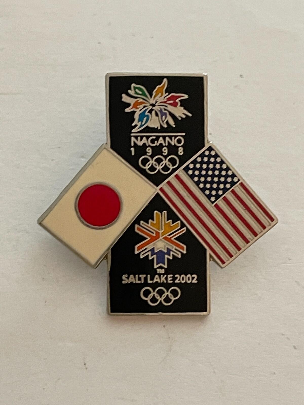 1998 Nagano Olympics 2002 Salt Lake City Utah Olympics Pin
