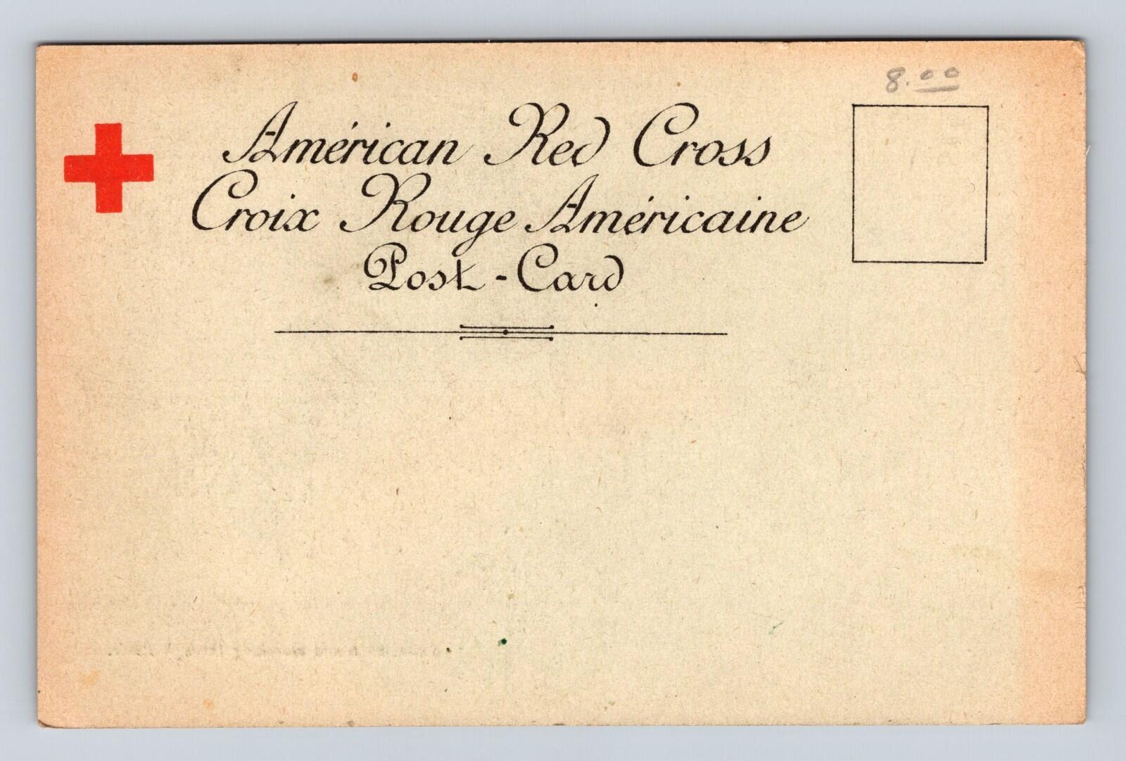 American Troops Marching Through Paris Postcard American Red Cross - Image 2