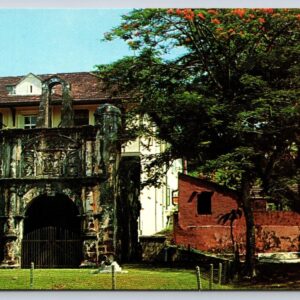 An Ancient Fort Malacca Singapore Postcard