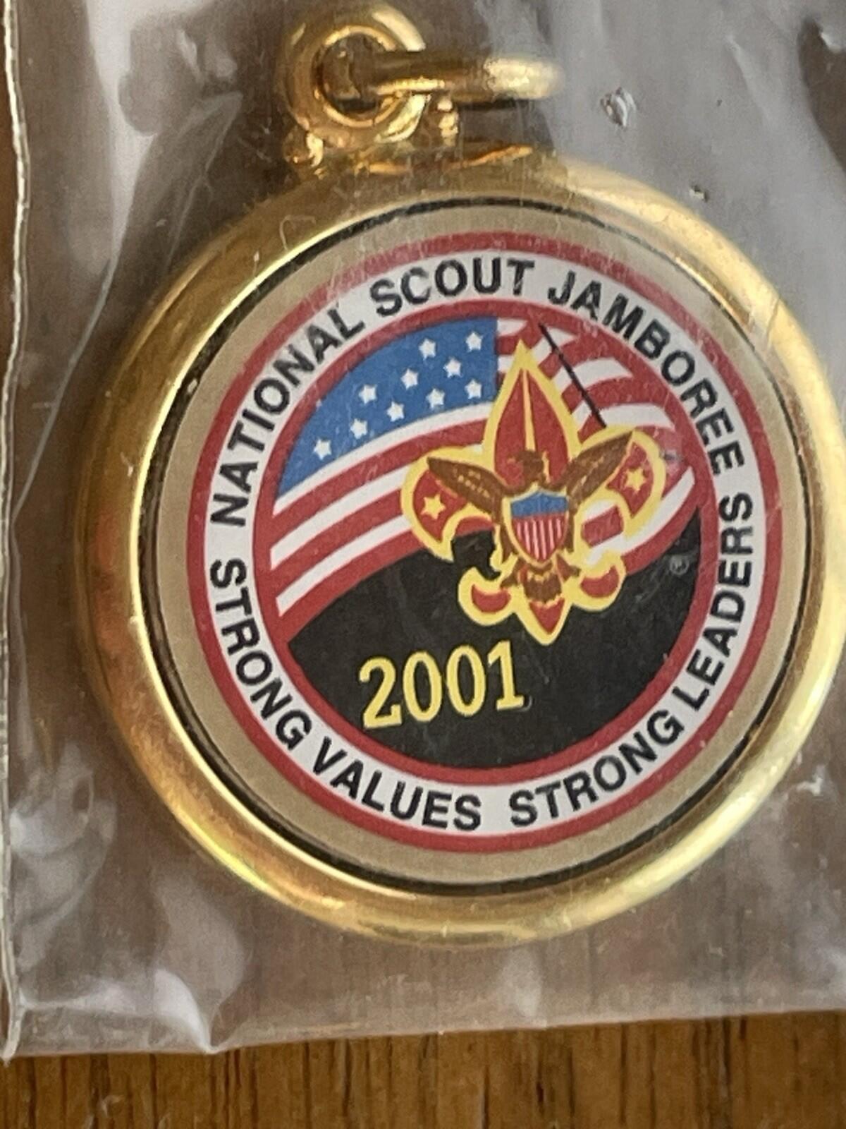 2001 National Scout Jamboree Strong Values Strong Leaders Pendant Charm