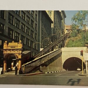 Angel's Flight Thid And Hill Streets Los Angeles Postcard Unposted