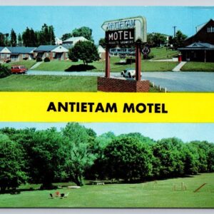 Antietam Motel Hagerstown Maryland Postcard Vintage Postcard
