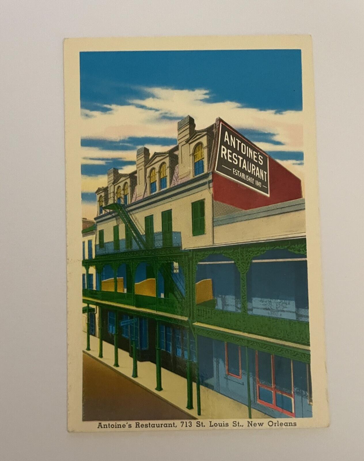 Antoine's Restaurant New Orleans Louisiana Postcard