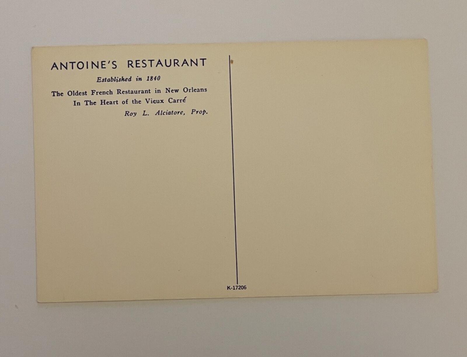 Antoine's Restaurant New Orleans Louisiana Postcard - Image 2