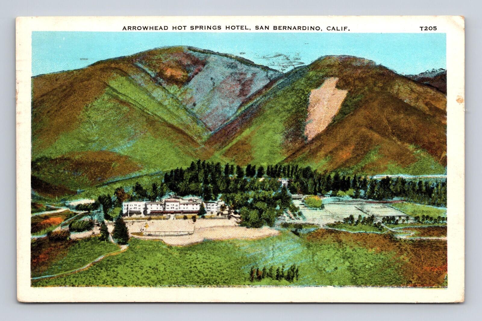 Arrowhead Hot Springs Hotel San Bernardino California Postcard
