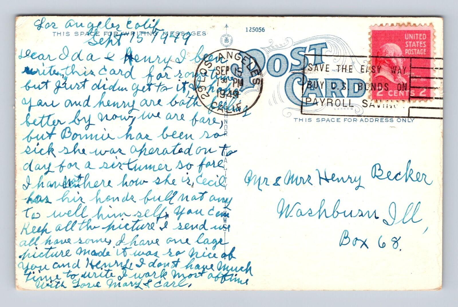Arrowhead Hot Springs Hotel San Bernardino California Postcard - Image 2