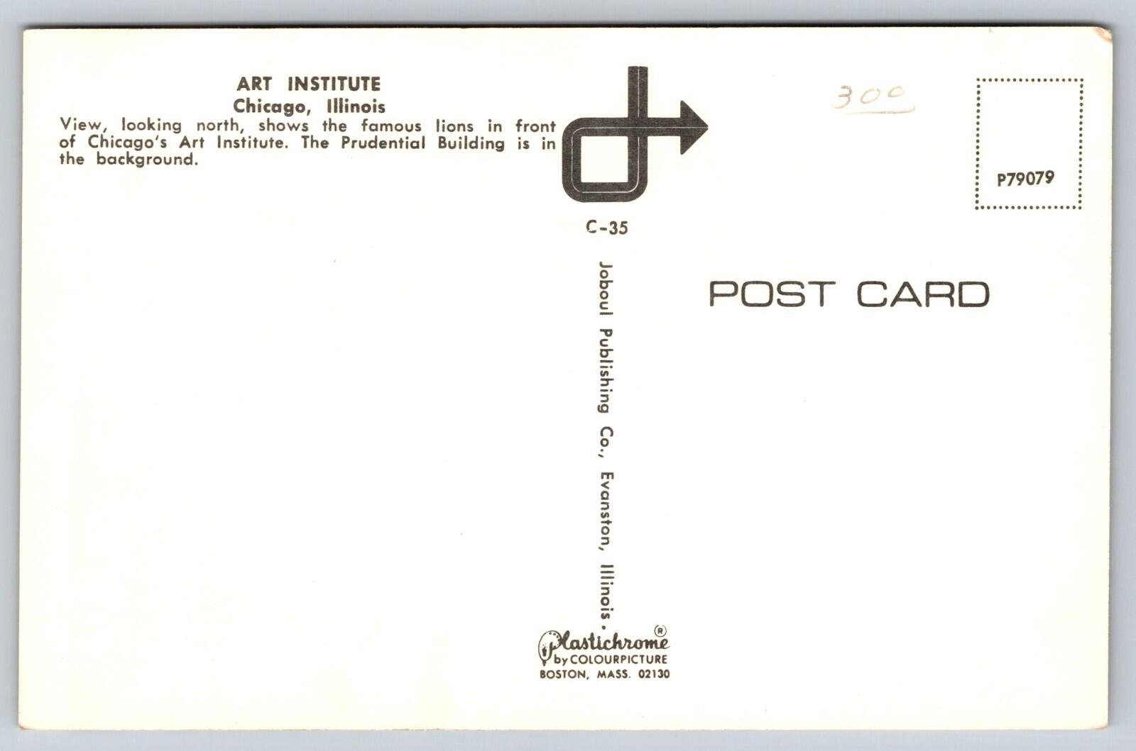 Art Institute Chicago Illinois Postcard - Image 2