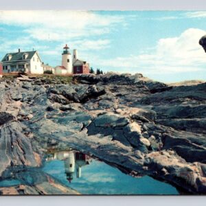 At Pemaquid Point Lighthouse Maine Postcard