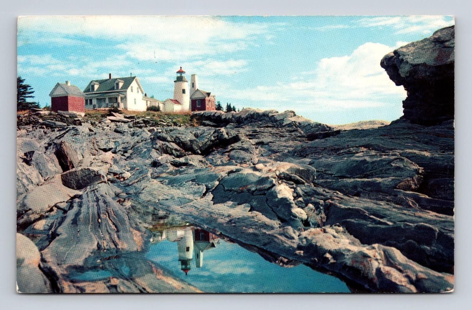 At Pemaquid Point Lighthouse Maine Postcard