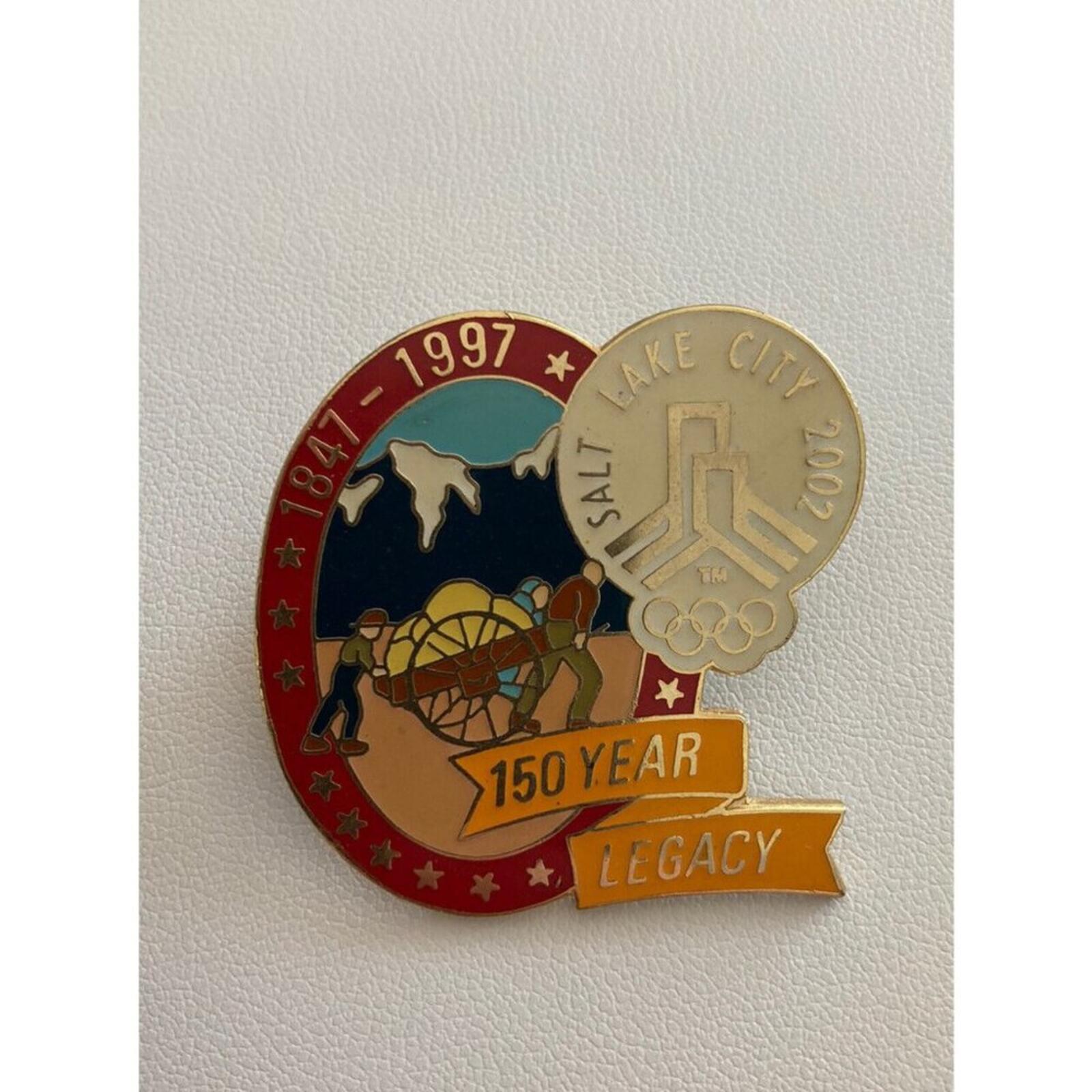 2002 Salt Lake City Utah Olympics 150 Year Legacy Pin 1847-1997