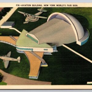 Aviation Building New York World's Fair 1939 Postcard