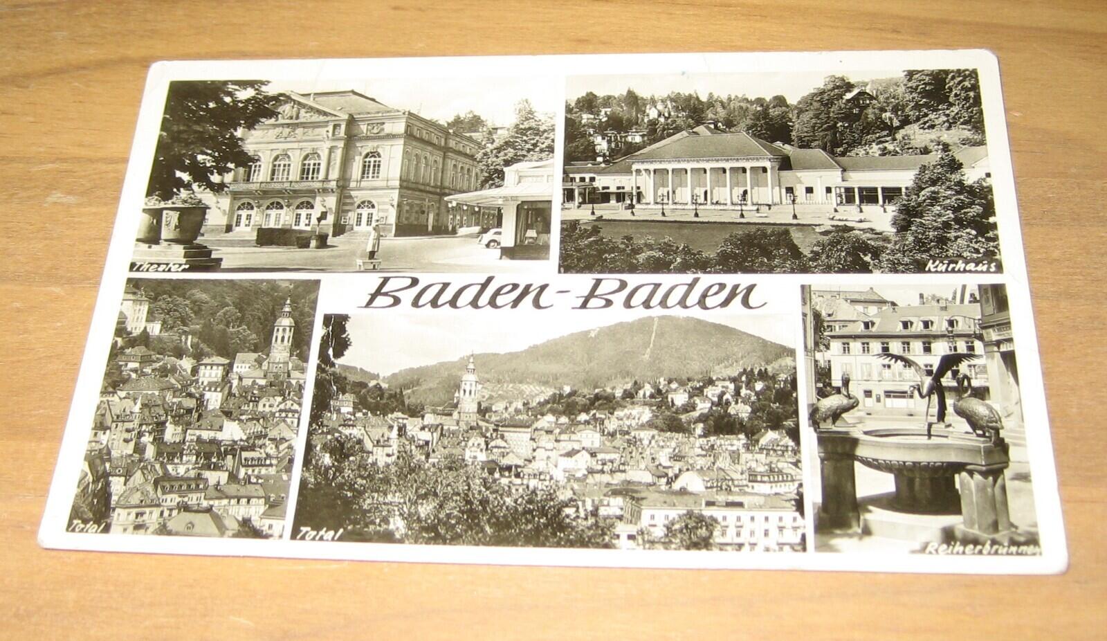 Baden Baden Germany Postcard