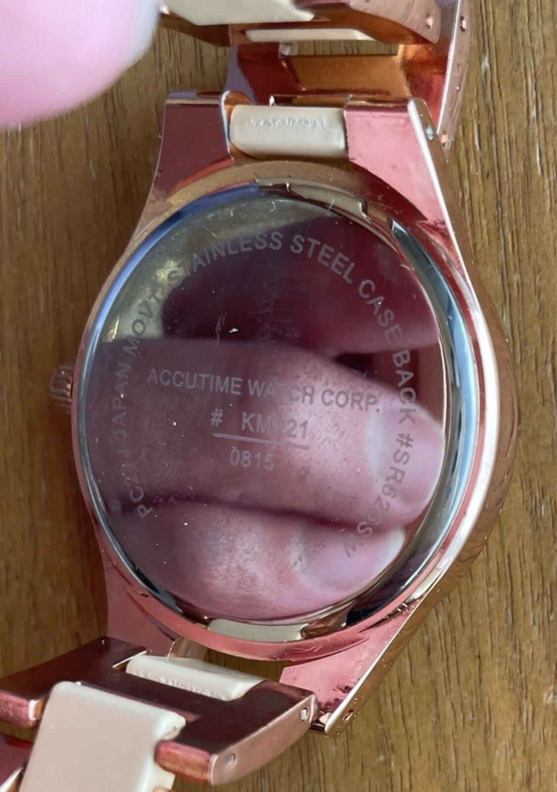 Jaclyn Smith Ladies Round Crystal Rimmed Fashion Watch - Image 5