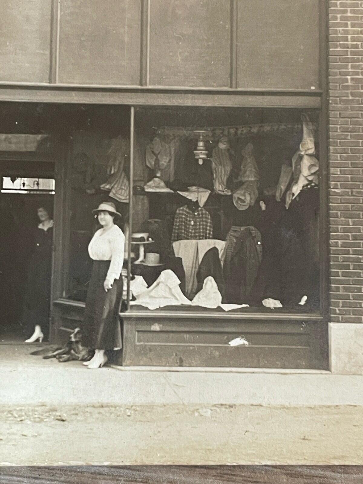 A J Goldberg Store Postcard RPPC Men's Clothing Store Postcard - Image 3