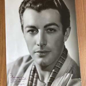 George Hurrell Movie Star Robert Taylor Portrait Photo Signed By George Hurrell