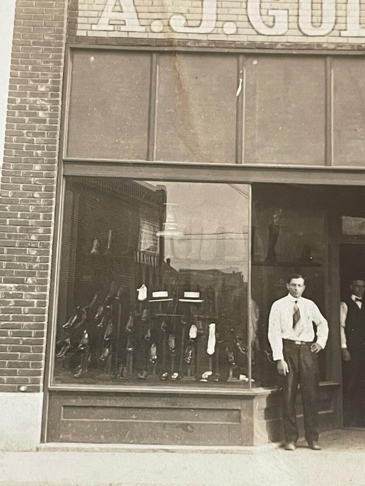 A J Goldberg Store Postcard RPPC Men's Clothing Store Postcard - Image 4