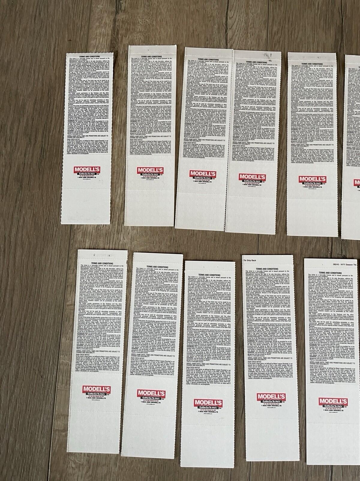 New York Yankees Baseball Tickets 2002 Lot Of 20 - Image 11