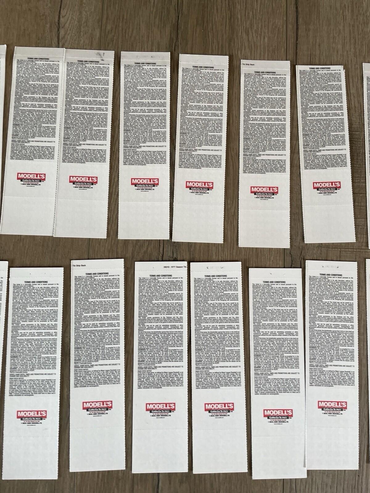New York Yankees Baseball Tickets 2002 Lot Of 20 - Image 12