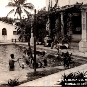 165 Alberca Del Hotel Mayalan Ruinas De Chi Chen Itza Yuc Pool RPPC Postcard