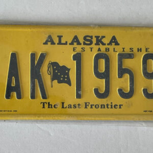 Alaska The Last Frontier License Plate Magnet