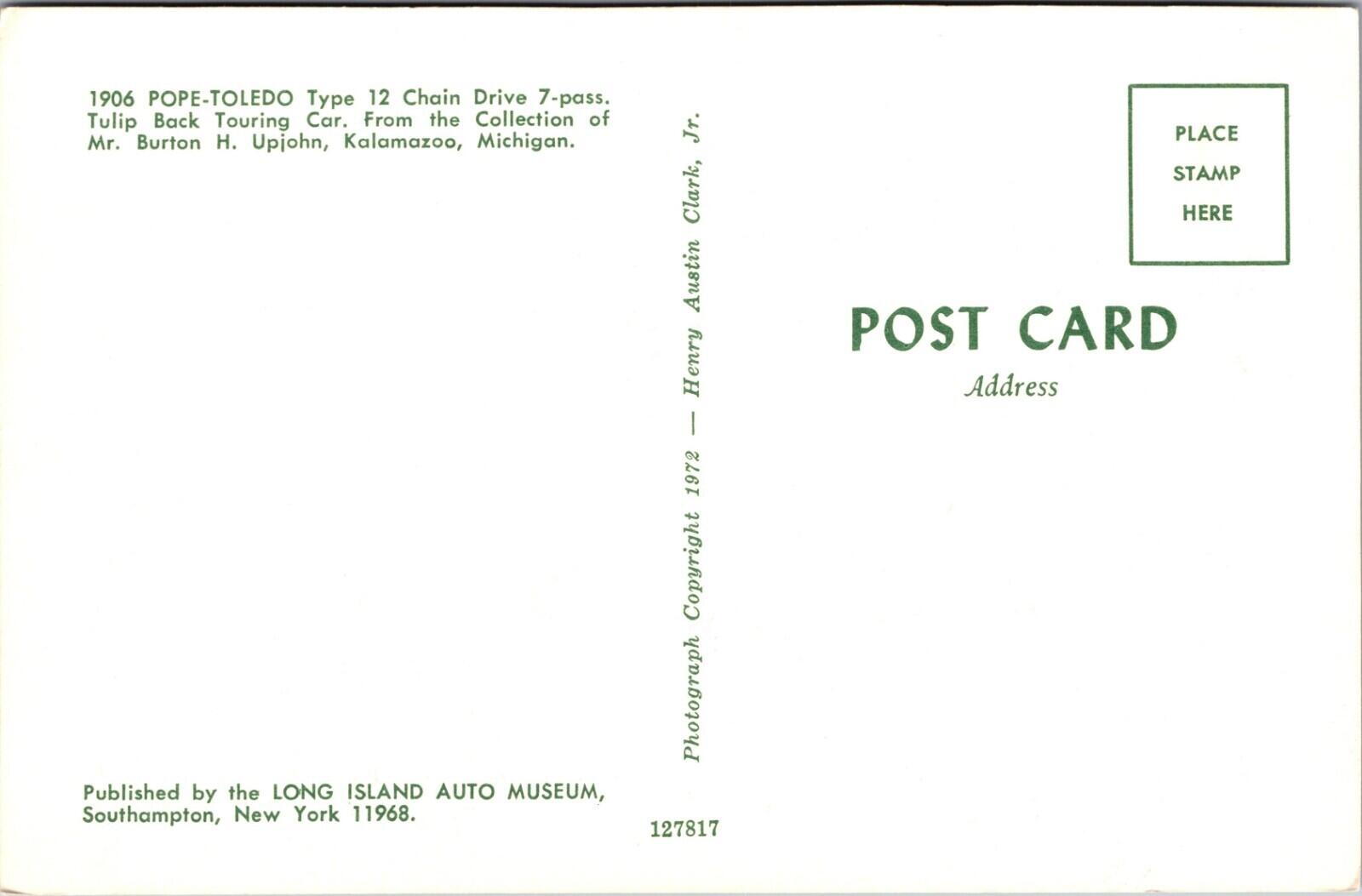 1906 Pope-Toledo Vintage Car Postcard - Image 2