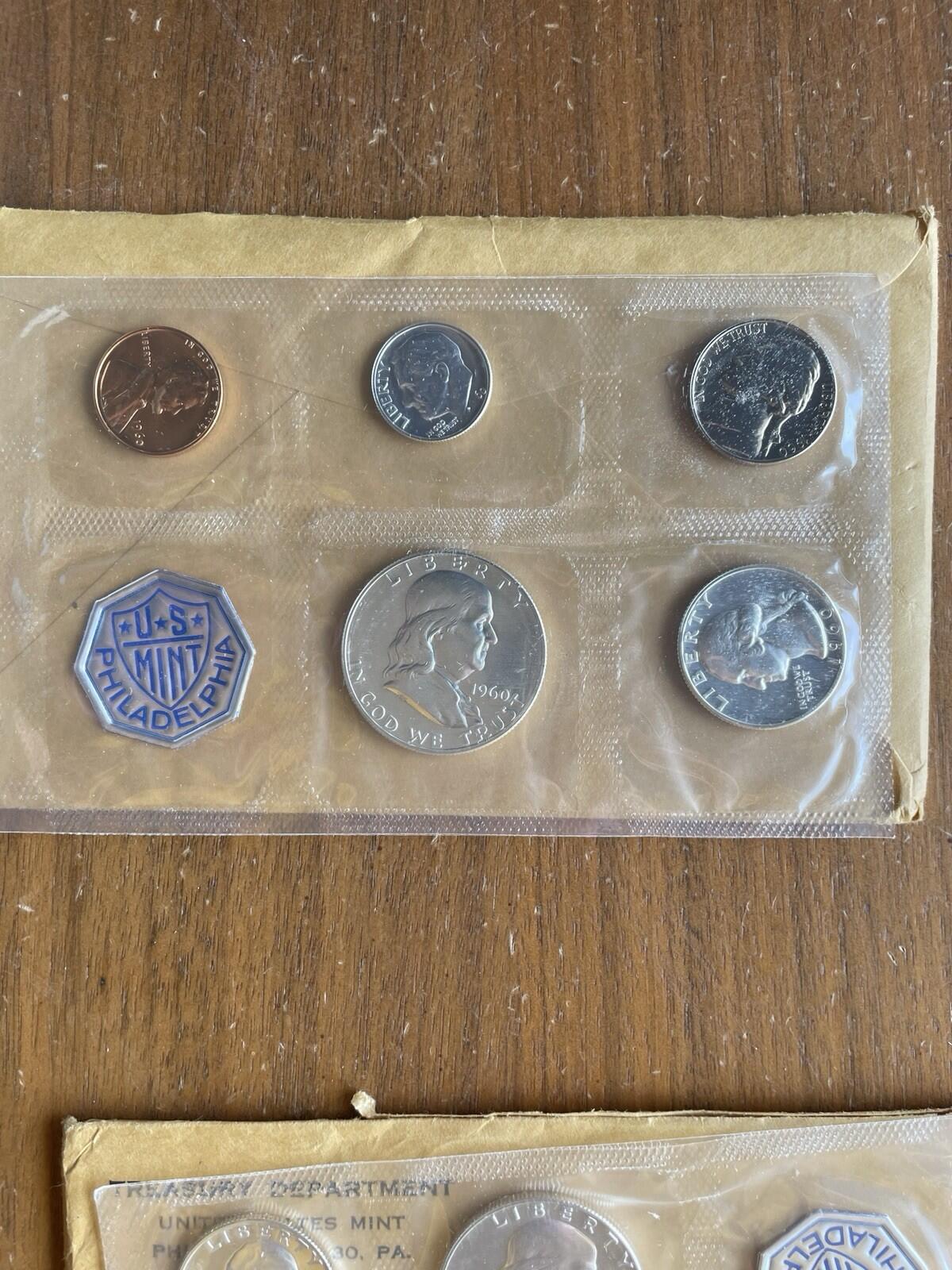 1960 US Proof Set Lot Of Five United States 5 Coin 90% Silver Proof Sets 1960 - Image 4