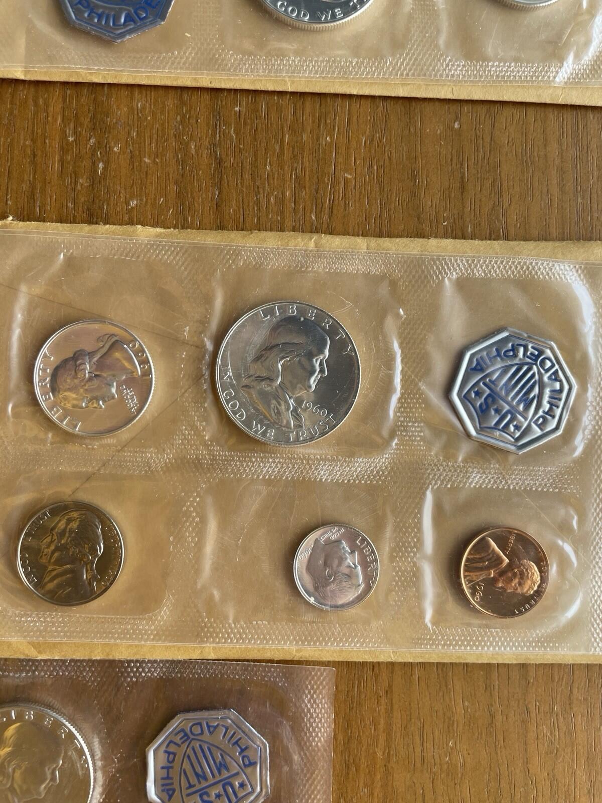 1960 US Proof Set Lot Of Five United States 5 Coin 90% Silver Proof Sets 1960 - Image 6