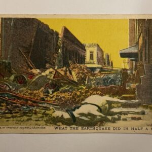 1906 San Francisco California Earthquake Disaster Dead Horse People Postcard