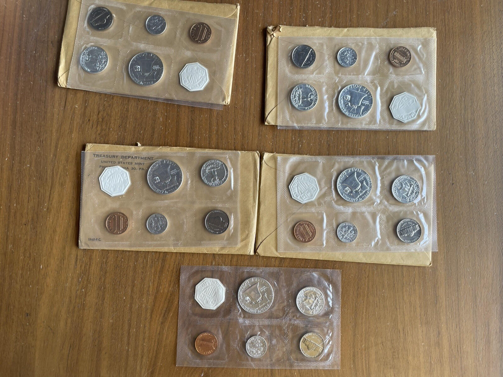 1960 US Proof Set Lot Of Five United States 5 Coin 90% Silver Proof Sets 1960 - Image 15