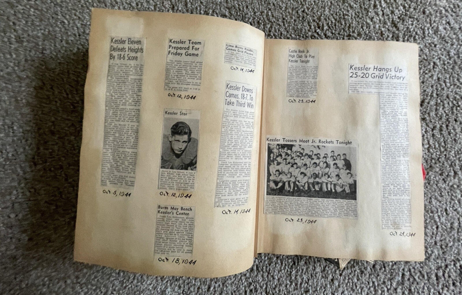 Longview Kelso Washington JR High School Football Scrapbook Album WA Area - Image 7
