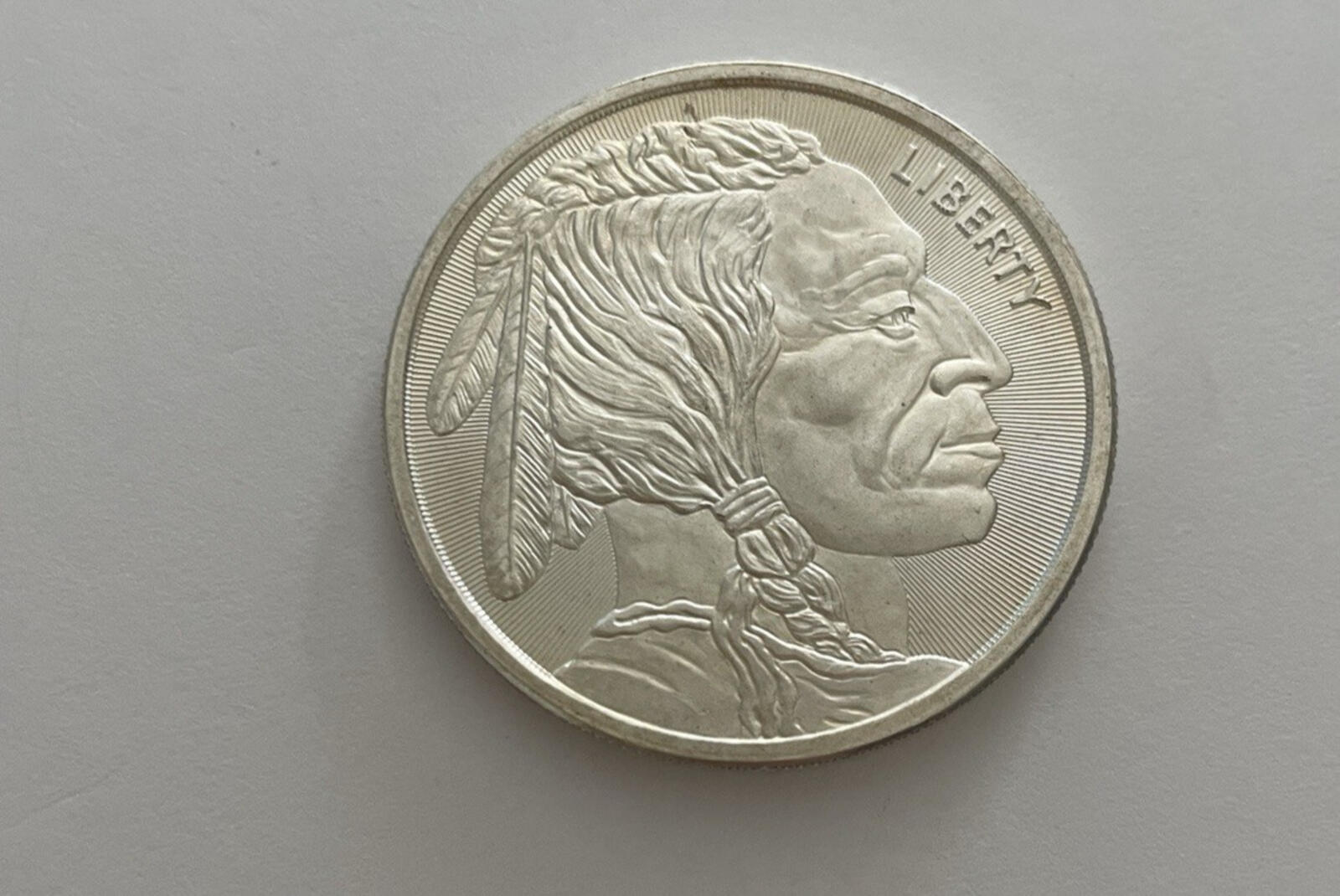 1 Ounce Fine Silver Indian Buffalo Liberty Round BU Coin .999 Fine Silver Coin - Image 2