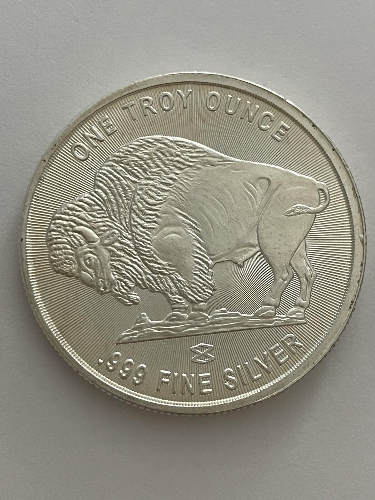 1 Ounce Fine Silver Indian Buffalo Liberty Round BU Coin .999 Fine Silver Coin - Image 4