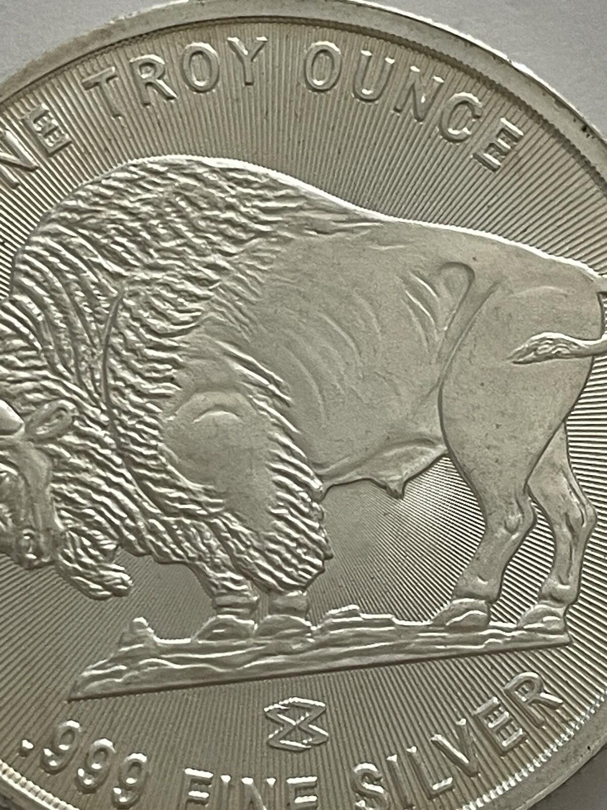 1 Ounce Fine Silver Indian Buffalo Liberty Round BU Coin .999 Fine Silver Coin - Image 5