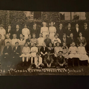 7th Grade Room 16 Wade Park School RPPC Real Photo Postcard