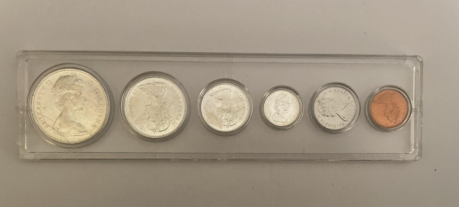 1867 - 1967 Canadian Set 6 Coin Centennial Set Wildlife Coins