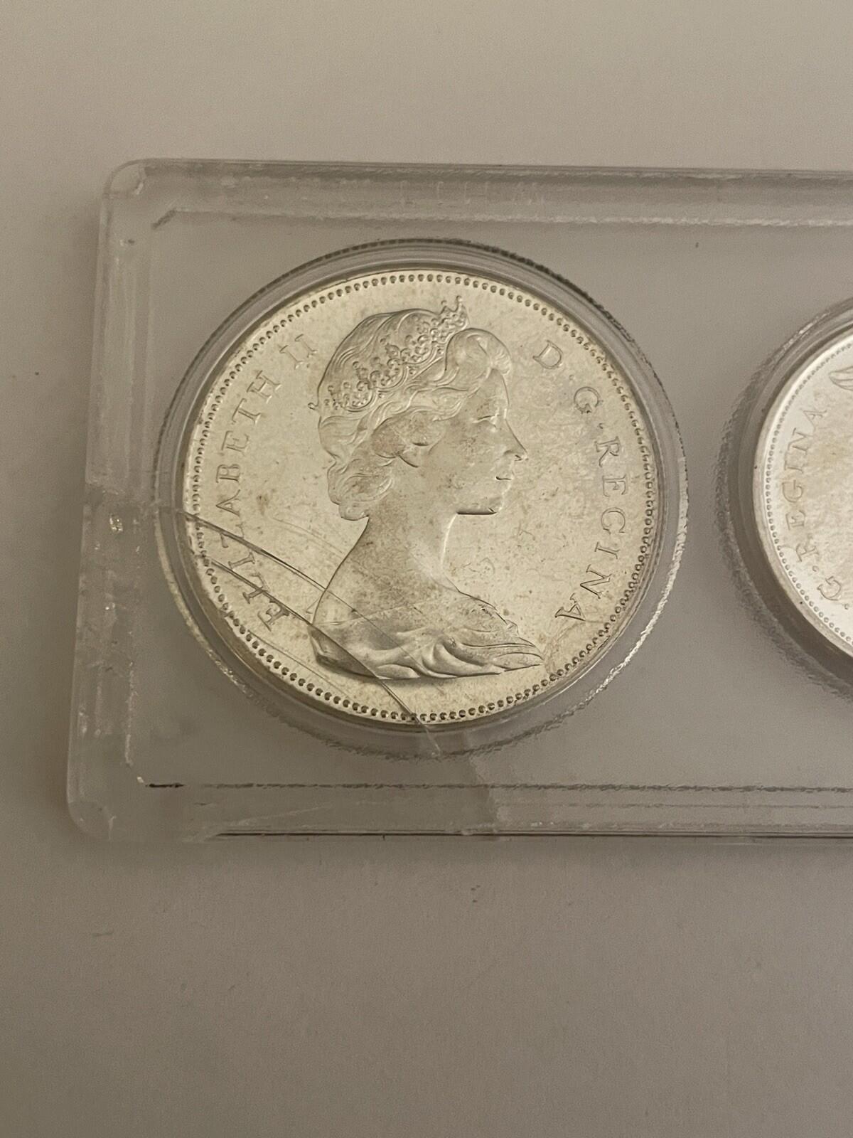 1867 - 1967 Canadian Set 6 Coin Centennial Set Wildlife Coins - Image 2