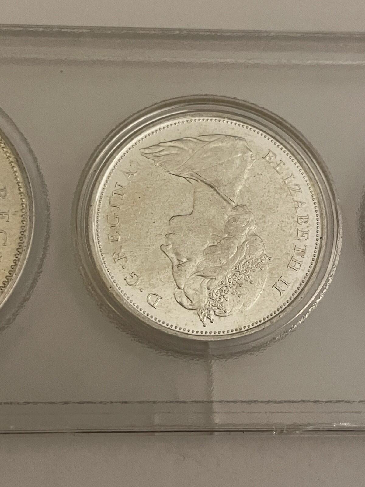 1867 - 1967 Canadian Set 6 Coin Centennial Set Wildlife Coins - Image 3