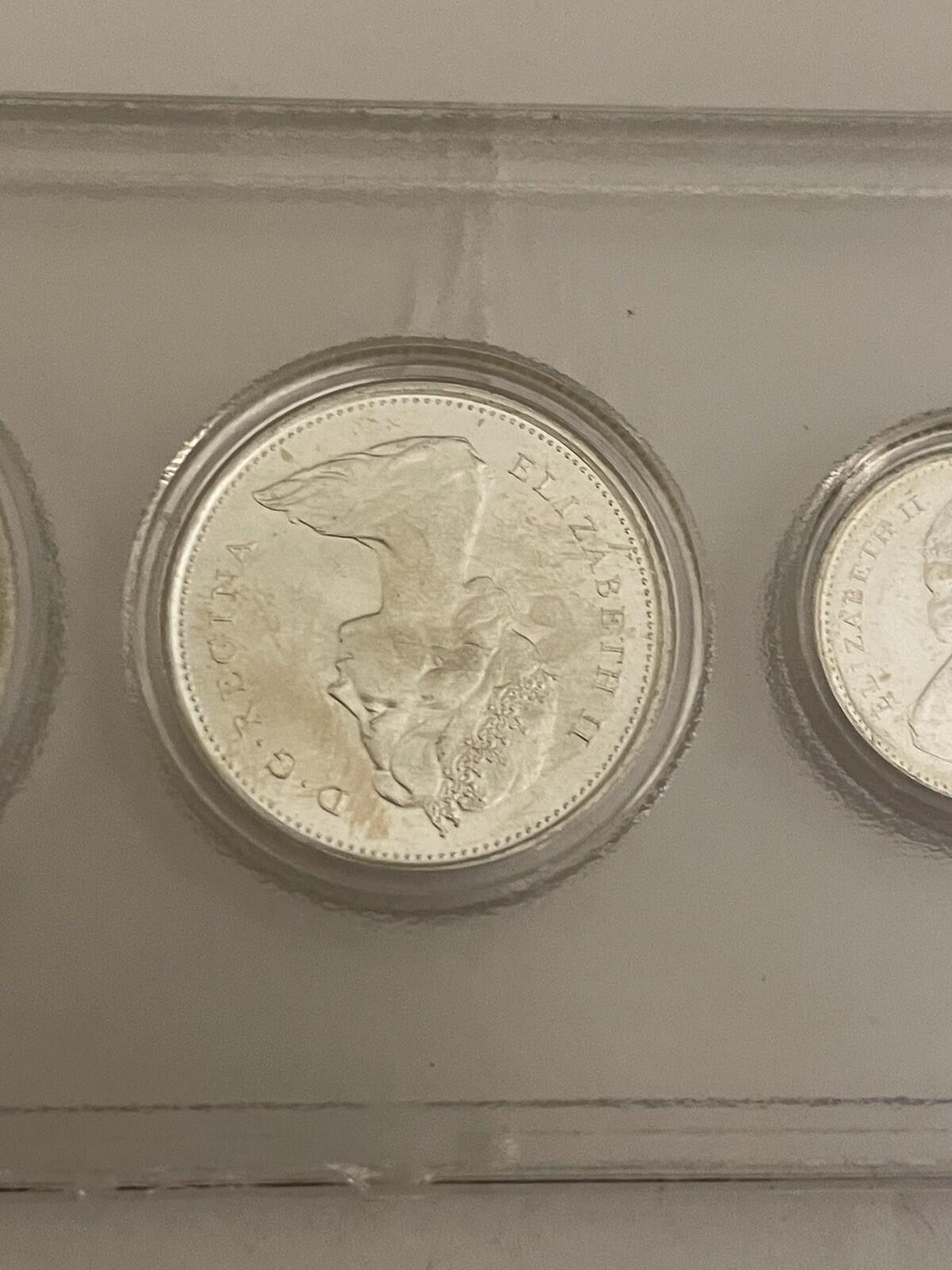 1867 - 1967 Canadian Set 6 Coin Centennial Set Wildlife Coins - Image 4